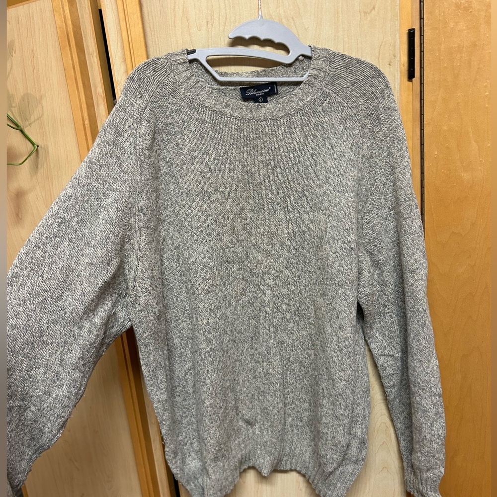 Grey oversized grandpa sweater